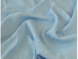 Ткань "Light Blue" с эффектом помятости (stone wash) 100% лён